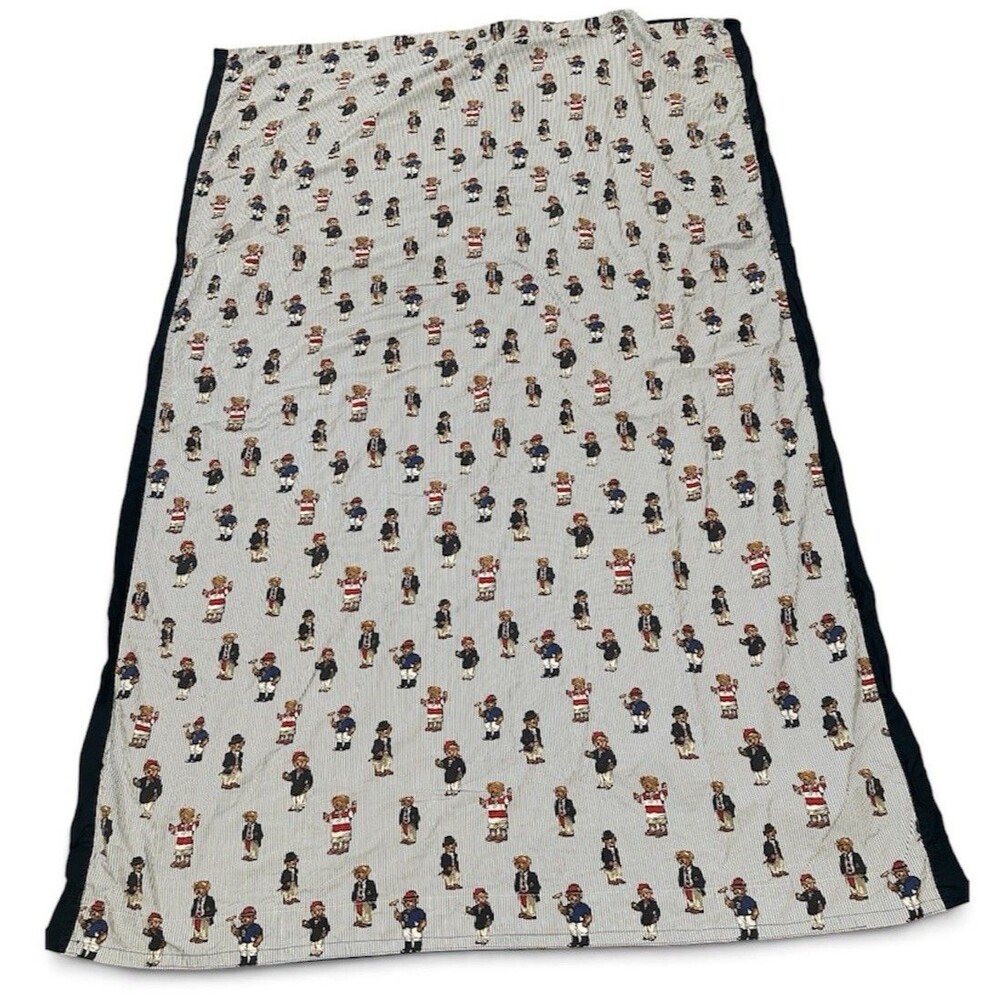 Lauren Ralph Lauren Polo Bear 2 Twin Duvet Covers Pillowcases Handmade Vintage